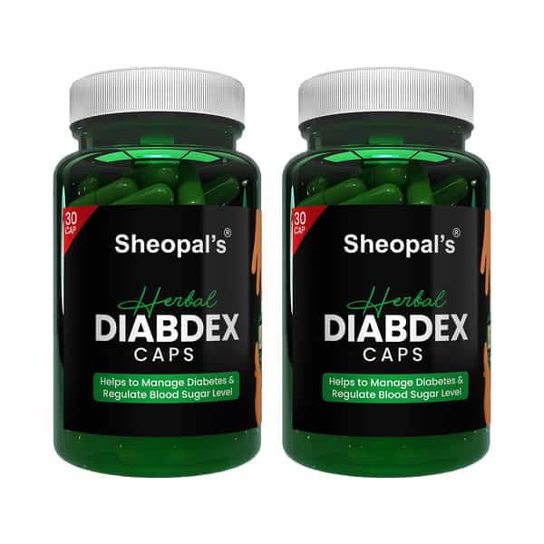 Sheopal's Ayurvedic Herbal Diabdex Diabetes Care | 30 Capsules | Pack Of 2