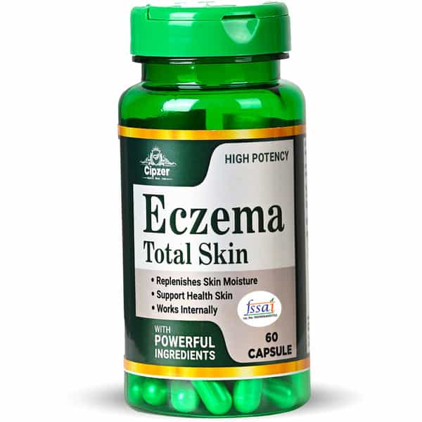 Cipzer Eczema Total Skin Capsule-Reduce Eczema Symptom,Hydrate Skin & Reduce Inflammation-60 Capsule