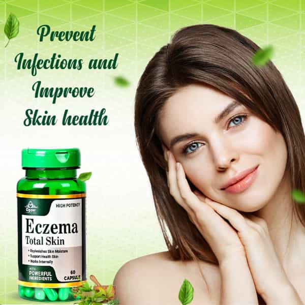 Cipzer Eczema Total Skin Capsule-Reduce Eczema Symptom,Hydrate Skin & Reduce Inflammation-60 Capsule