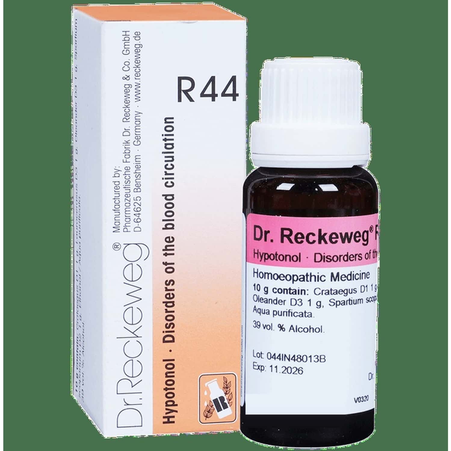 Dr. Reckeweg R44 Disorders Of The Blood Circulation Drops 22 Ml
