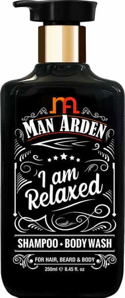 Man Arden Relaxing Combo Relaxed Shampoo - Body Wash 250Ml + Beard & Face Wash 100Ml