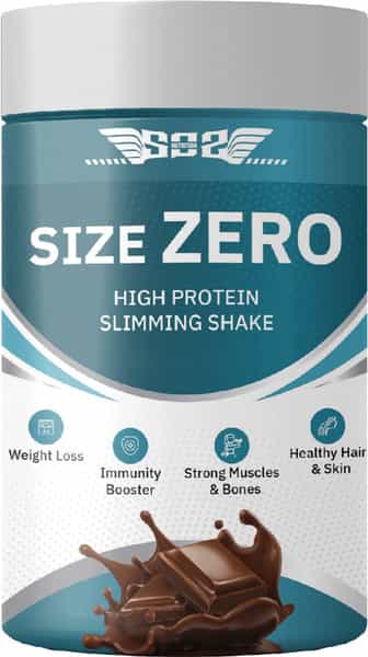 Sos Nutrition Weight Loss Size Zero High Protein Women Chocolate Slimming Shake -300G