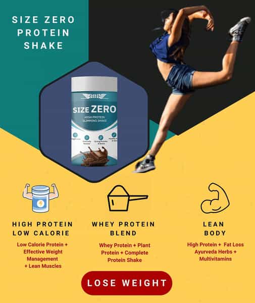 Sos Nutrition Weight Loss Size Zero High Protein Women Chocolate Slimming Shake -300G