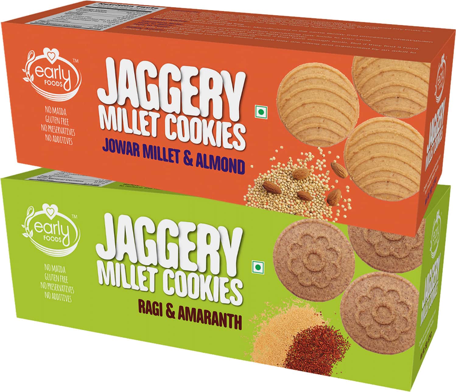 Johar Ragi Buy EARLY FOODS ASSORTED PACK OF 2 - JOWAR & RAGI CHOCO JAGGERY COOKIES ...
