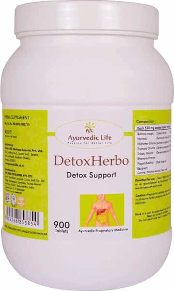 Al-Ayurvedic Life Detoxherbo - 900 Tablets Pack Of 4
