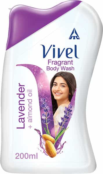 Vivel Lavender And Almond Oil Body Wash Bottle Of 200 Ml