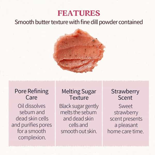 Skinfood Strawberry Sugar Food Mask - Korean Face Cleanser - Korean Skincare - 120G