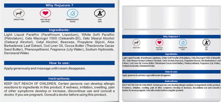 Rejusure Vitamin A + D Cream Moisturizes & Soothe Dry & Flaky Skin| Safe For Kids & Adults - 100gm