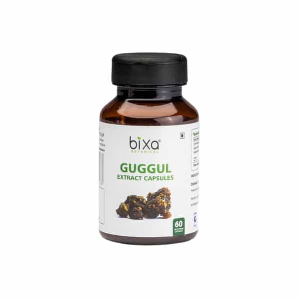 Bixa Botanical Guggul Extract 60 Veg Capsules (450Mg) 2.5% Guggulsterones-Improve Blood Circulation