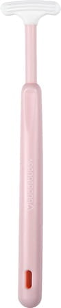Buddsbuddy Bpa Free T-shape Kids Tongue Cleaner With Non Slip Thumb Grip Pink