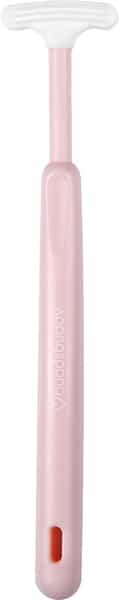 Buddsbuddy Bpa Free T-Shape Kids Tongue Cleaner With Non Slip Thumb Grip Pink