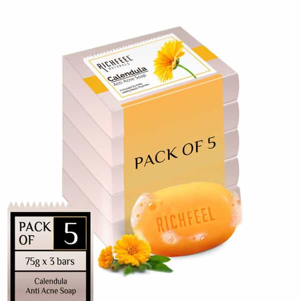 Calendula Acne Soap 75 Gms Pack Of 5