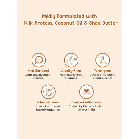 Mother Sparsh Milky Soft Baby Lotion With Milk Protein | Coconut Oil & Shea Butter - 200ml