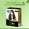 Nisha Quick Color 10 Minute Henna Based Hair Colour Natural Black 60G | No Ammonia | 100% Coverage