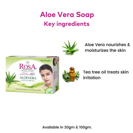 Rosa Transparent Combo Pack Gel Soap I Skin Conditioners I Bathing Bar I (Buy 9- Get 3 Free) 100gm