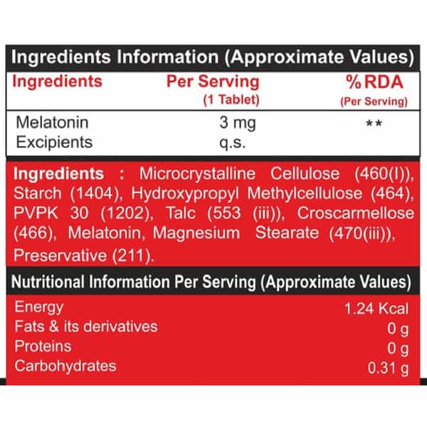 Pharmgrade Healthy Living Melatonin 60Tabs Red Series