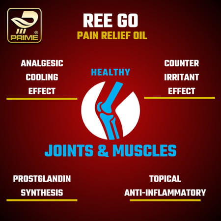Prime Ree Go Ayurvedic Pain Relief Oil For Joint / Muscles & Back Pain - 100ml