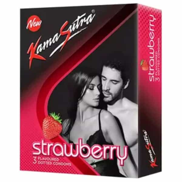 Kamasutra Strawberry Condom 3 No's