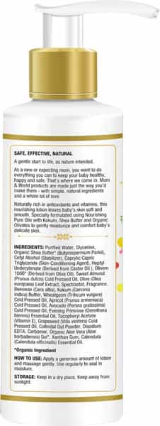 Mom & World Baby Nourishing Lotion - With Almond Oil Aloevera - 200 Ml