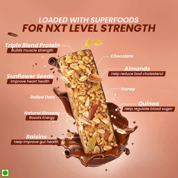 Revital H Protein Nxt 10G Protein Bar Choco Almond - 300G 6 X 50G