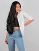 Streak Street 7 Set Clip-In Volumizer Jet Black Hair Extensions