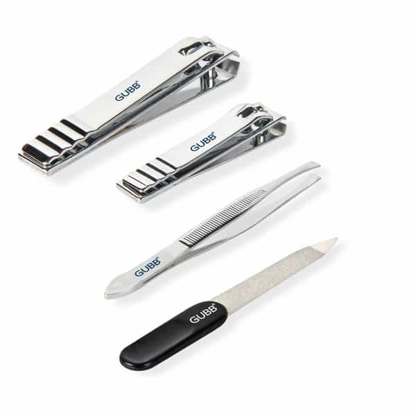 Gubb Nail Care Kit (Finger Nail Clipper | Toe Nail Clipper | Nail File & Flat Tweezer