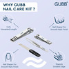 Gubb Nail Care Kit (Finger Nail Clipper | Toe Nail Clipper | Nail File & Flat Tweezer