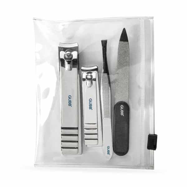 Gubb Nail Care Kit (Finger Nail Clipper | Toe Nail Clipper | Nail File & Flat Tweezer