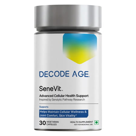 Decode Age Senevit Supplement | Senolytic Supplement Blend | Supports Immunity | 30 Capsules | Veg