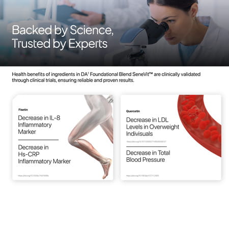 Decode Age Senevit Supplement | Senolytic Supplement Blend | Supports Immunity | 30 Capsules | Veg