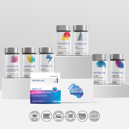 Decode Age Senevit Supplement | Senolytic Supplement Blend | Supports Immunity | 30 Capsules | Veg