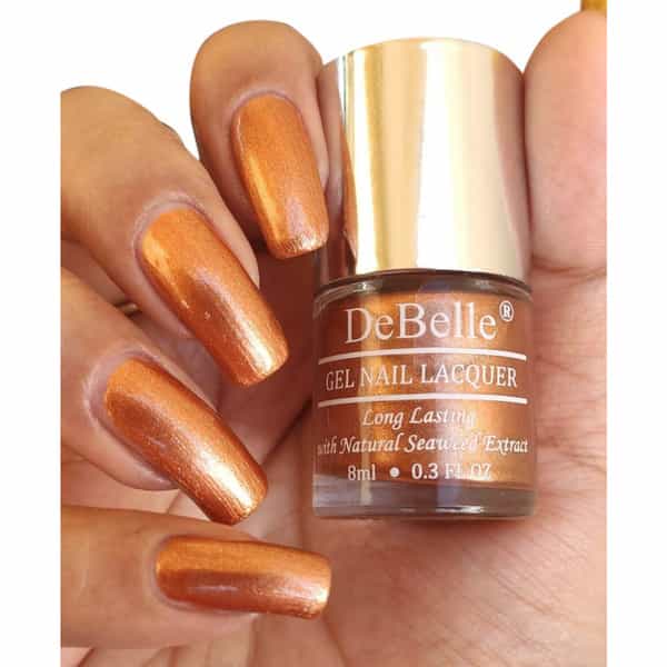 Debelle Gel Nail Polish Combo Set Of 3 Rustique Copper - 24 Ml (8 Ml Each) Rakhi Gifts