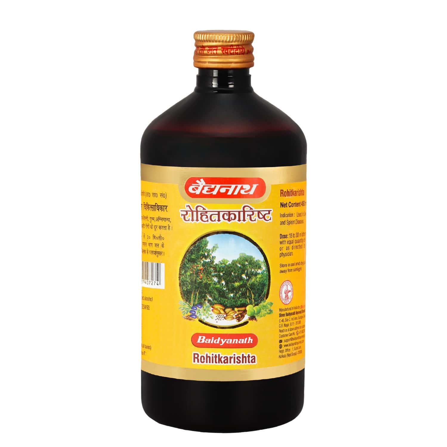 Baidyanath Ayurved Rohitkarist 450ml | Digestive & Liver Wellness Support
