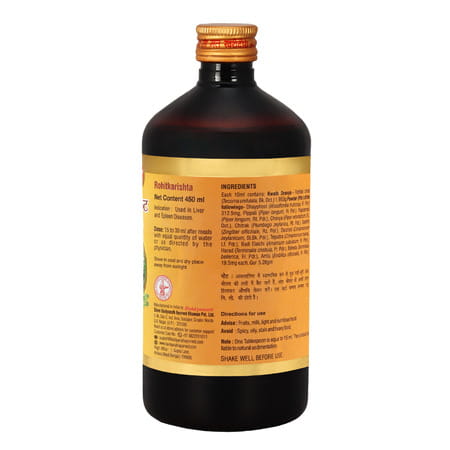 Baidyanath Ayurved Rohitkarist 450Ml | Digestive & Liver Wellness Support