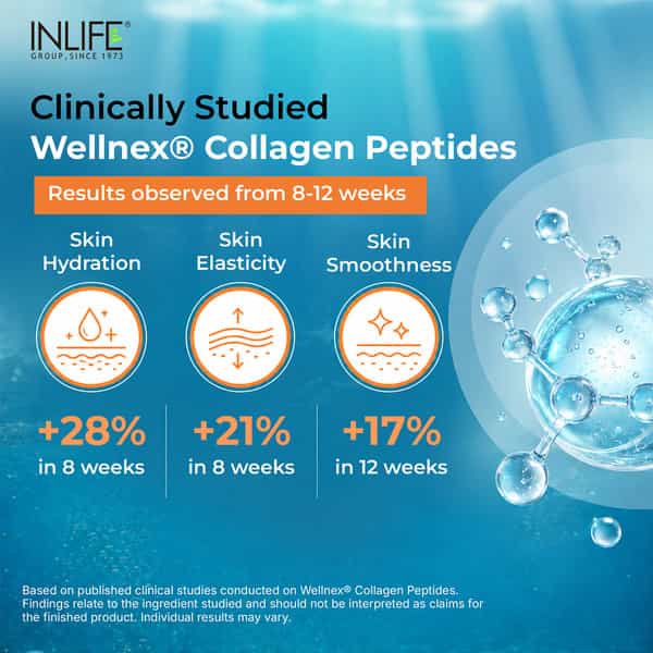 Inlife Japanese Marine Collagen Supplements For Women & Men (Orange | Fish Collagen | 200G)