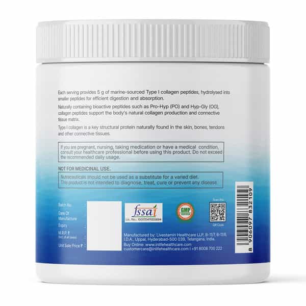 Inlife Japanese Marine Collagen Supplements For Women & Men (Orange | Fish Collagen | 200G)