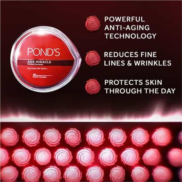 Pond's Age Miracle Wrinkle Corrector Spf 18 Pa++ Day Cream 10 Gm