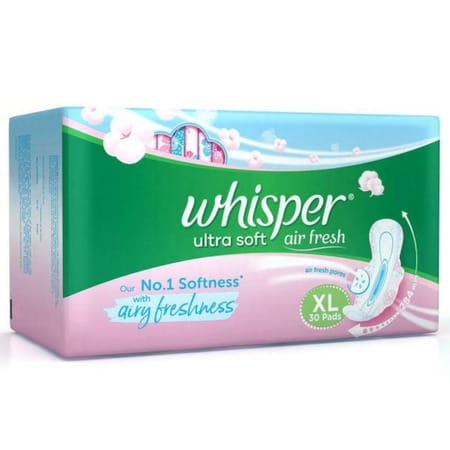 Whisper Ultra Skin Love Soft Xl (284 Mm) Sanitary Pads 30 N0'S