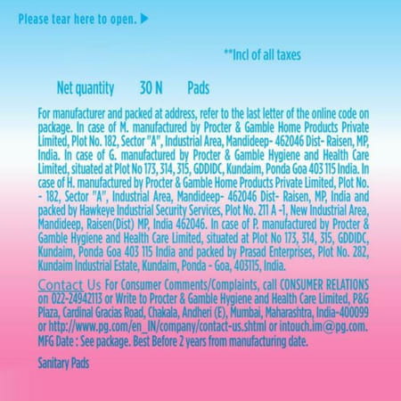 Whisper Ultra Skin Love Soft Xl (284 Mm) Sanitary Pads 30 N0'S