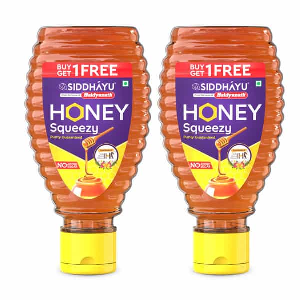 Baidyanath Asli Ayurved Honey Squeezy | No Added Sugar - 800G (400Gx2)
