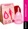 Gynocup Premium Menstrual Cup For Women Fda Approved |Pink|Medium Size