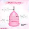 Gynocup Premium Menstrual Cup For Women Fda Approved |Pink|Medium Size