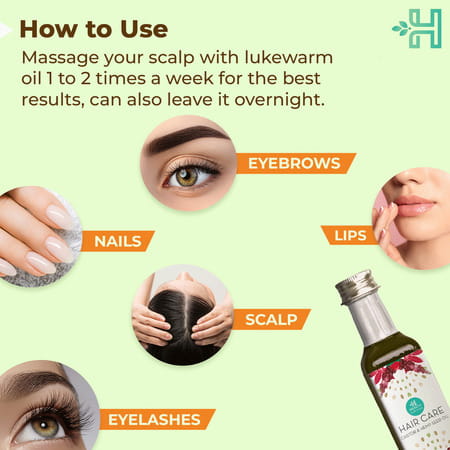 Health Horizons Cold Pressed Castor & Hemp Seed Oil|Nourished Hair|Omega 6 & 3|Vitamin A & E - 100ml