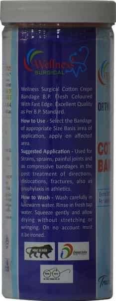 Wellness Surgical Crepe Bandage 15 Cm * 4 Mts