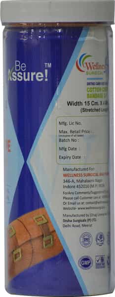 Wellness Surgical Crepe Bandage 15 Cm * 4 Mts