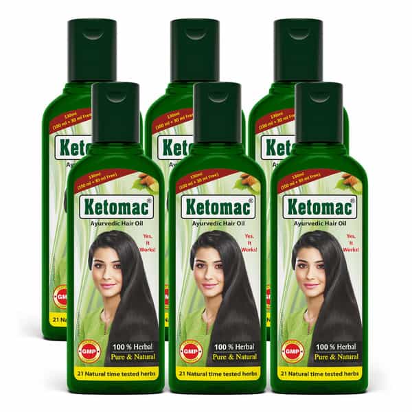 Ketomac Hair Oil 130 Mll Pack Of 6