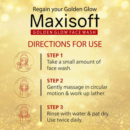 Maxisoft Golden Glow Face Wash (100 Ml - Pack Of 4)
