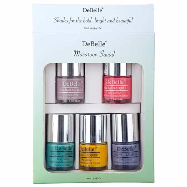 Debelle Macaroon Squad Gel Nail Polish Combo Set Of 5 40Ml (8 Ml Each) Rakhi Gift