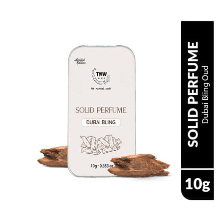 Tnw The Natural Wash Solid Perfume Dubai Bling | Oudh Rich Compact Perfume 10 Gm