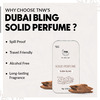 Tnw The Natural Wash Solid Perfume Dubai Bling | Oudh Rich Compact Perfume 10 Gm